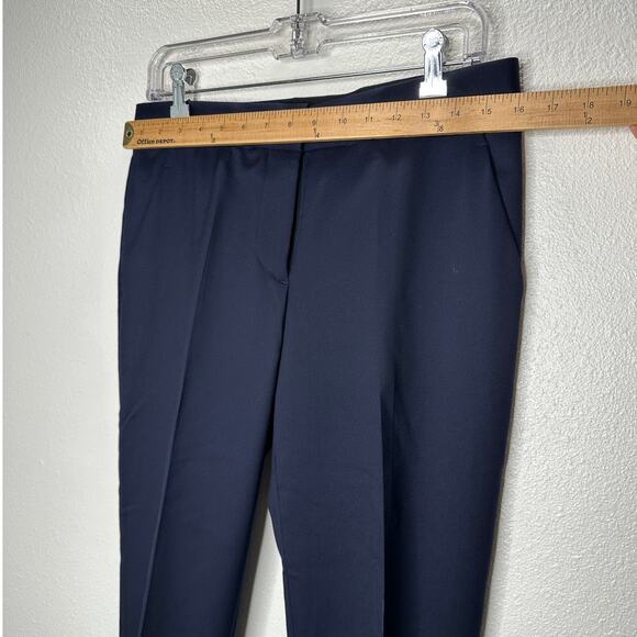 Stella McCartney Navy Vivian Wool Tapered Leg Zip Ankle Trouser Pant 40 / M - Picture 14 of 16